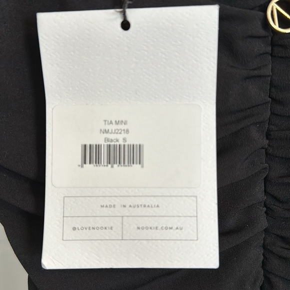 Nookie Tia Mini Dress NWT Black Small - Picture 5 of 5